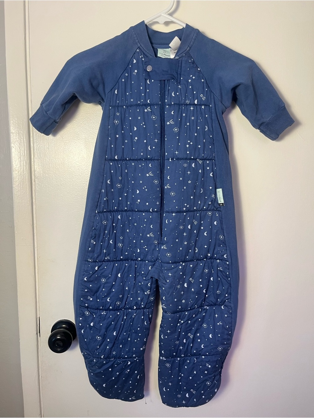 ergoPouch Sleep Suit Sack 3.5 TOG Blue Night Sky Toddler Size 8-24 Months